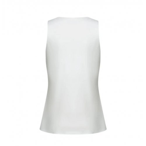 Sleeveless Cowl Neck Blouse - Pale Silver