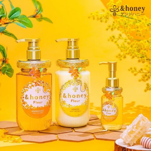 &HONEY Fleur Kinmokusei Moist Shampoo (Soothing Floral Aroma Of Osmanthus) 450ml