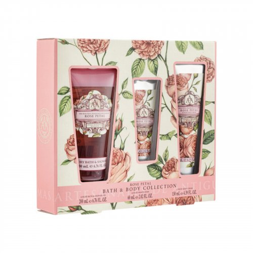 Aromas Artesanales De Antigua Bath & Body Collection Rose Petal 3PCS