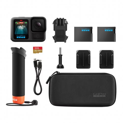 GOPRO HERO13 BLACK + ACCESSORIES BUNDLE WORKS WITH SMART HB-SERIES LENSES
