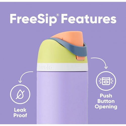 Owala FreeSip Insulated Stainless Steel Water Bottle with Straw for Sports and Travel