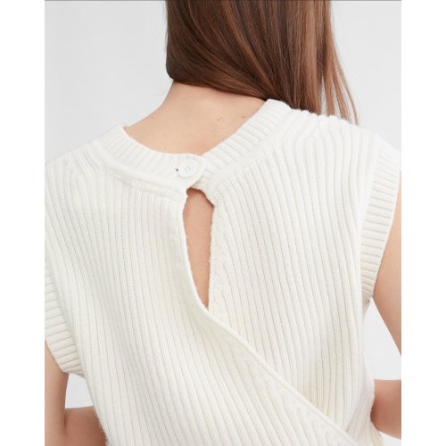  Cashmere Back Detail Tank Top