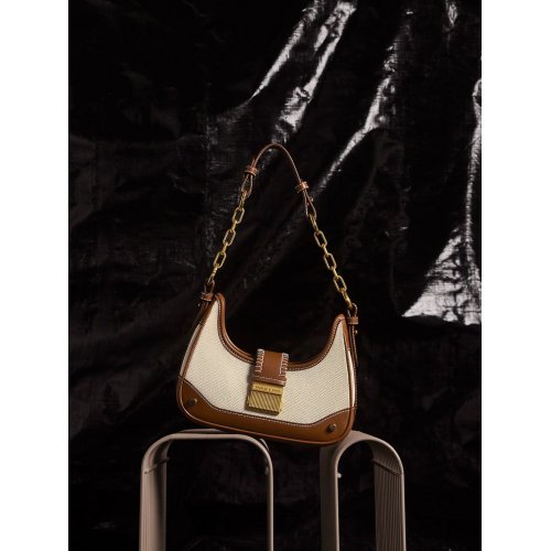  Winslet Canvas Belted Hobo Bag - Chocolate 