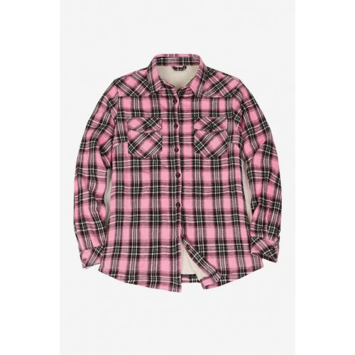  Women's Sherpa Lined Flannel Shirt Jacket,Button Down Flannel Shacket
