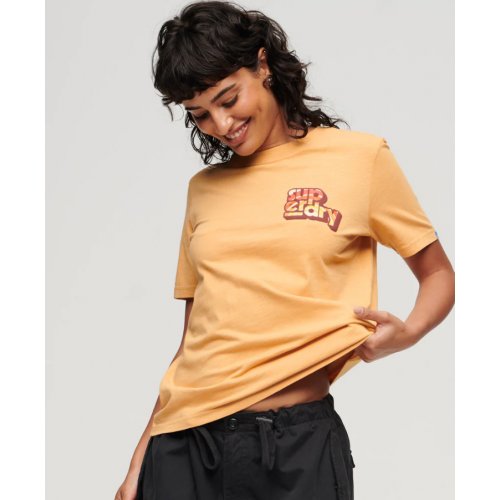 70s Classic Logo T-Shirt - Yellow