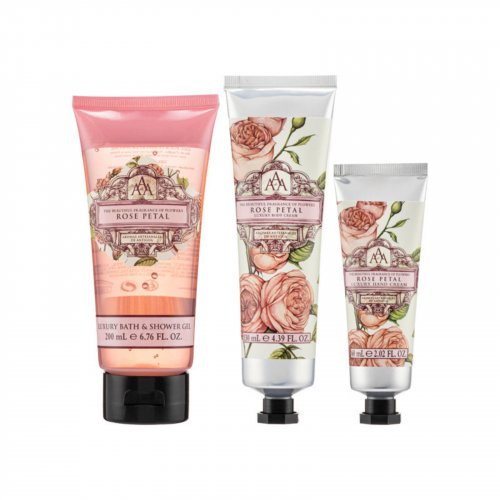 Aromas Artesanales De Antigua Bath & Body Collection Rose Petal 3PCS