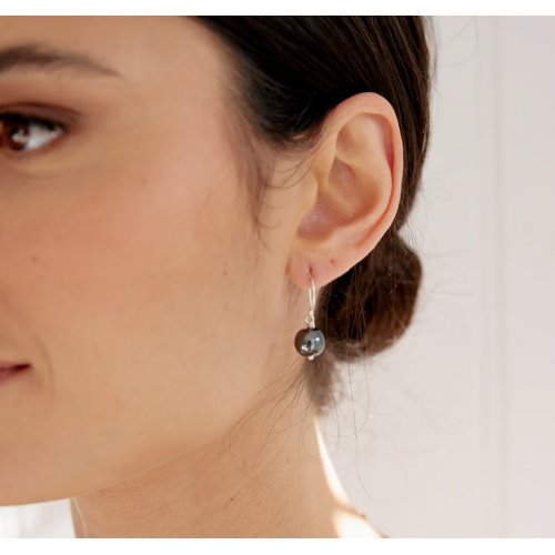 Hematite healing gem earrings