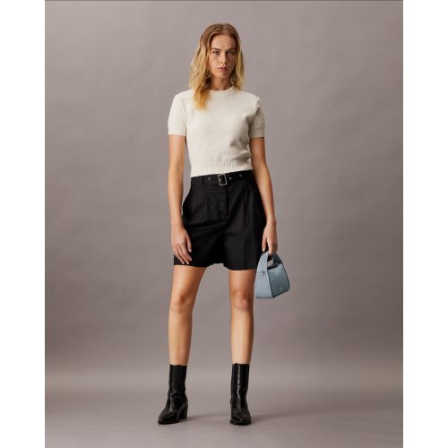 Metal Monogram Mini Block Bag