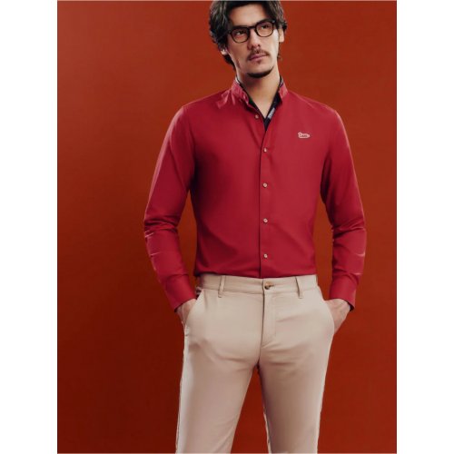 Easy Care Cotton Oxford Smart Fit Casual Shirt with Logo