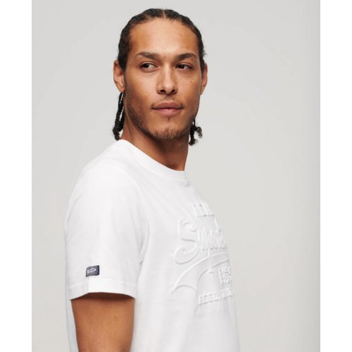 Embossed Vintage Logo T-Shirt - Jet Black