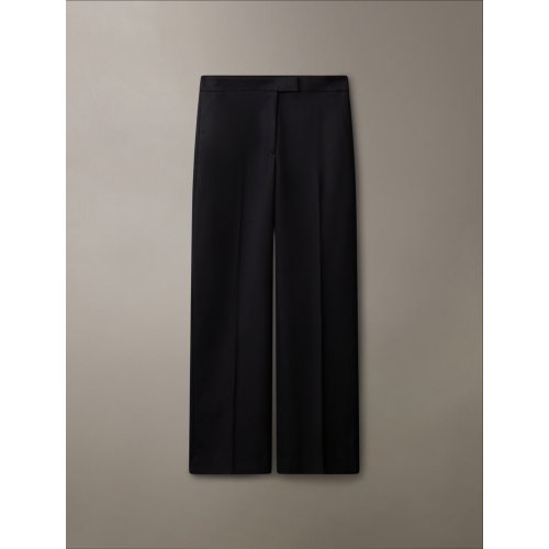 Coated Gabardine Flare Trousers