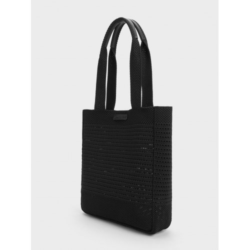  Ida Knitted Tote Bag - Black 