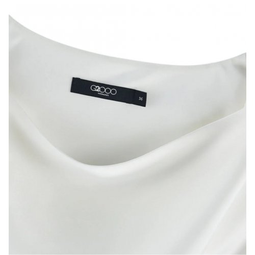 Sleeveless Cowl Neck Blouse - Pale Silver