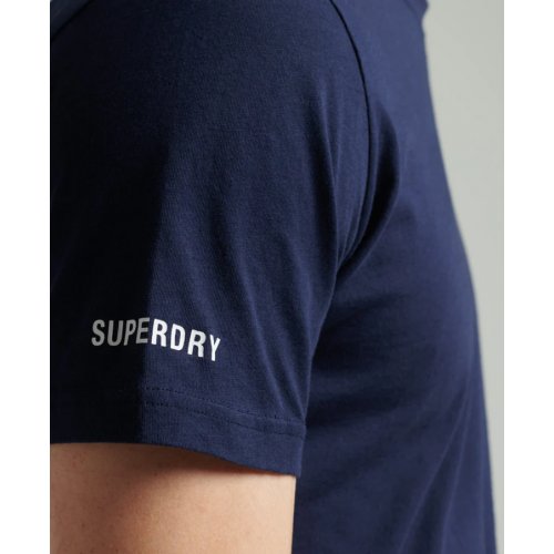 Organic Cotton Core Loose Short Sleeve T-Shirt - Rich Navy