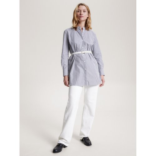  TOMMY HILFIGER Stripe Relaxed Fit Longline Shirt