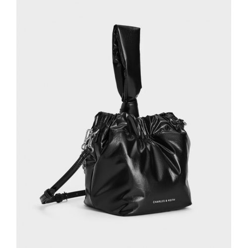  Caia Knotted Dumpling Bag - Noir 