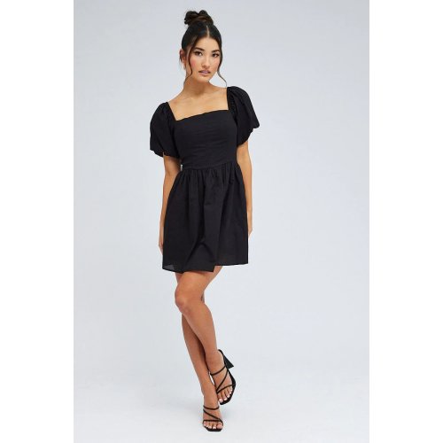 Black Fit And Flare Dr