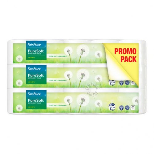 FairPrice PureSoft 2-Ply Bathroom Tissue