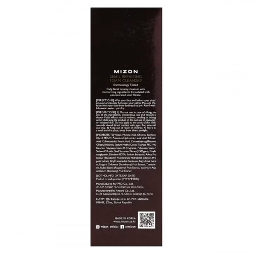  Mizon, Snail Repairing Foam Cleanser, 2.02 fl oz (60 ml) 