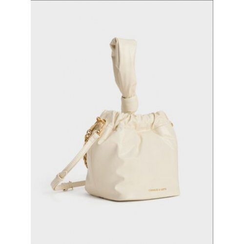  Caia Knotted Dumpling Bag - Cream 