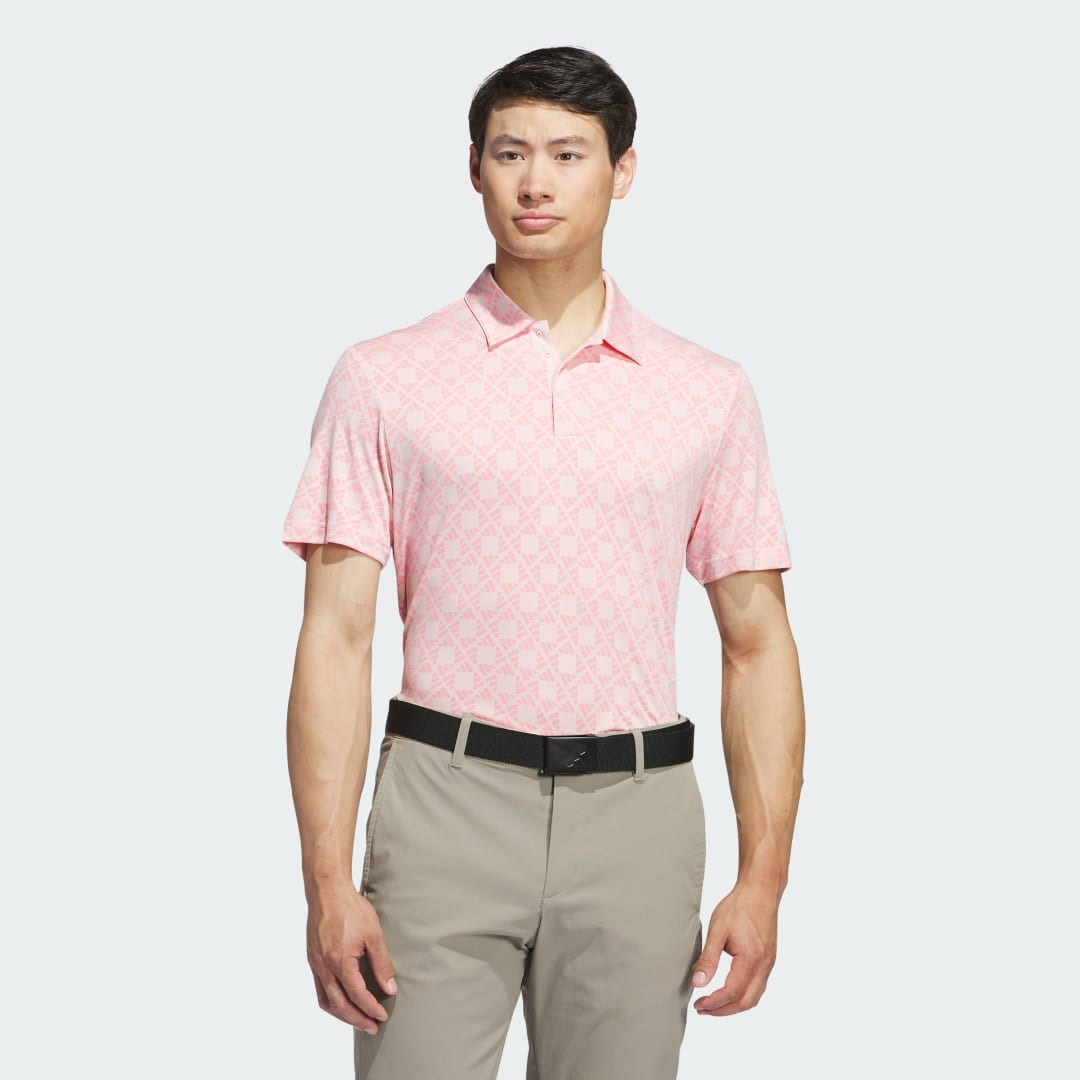 adidas Ultimate365 Tour HEAT.RDY Jacquard Polo Shirt Golf A/XL Men Semi Pink Spark