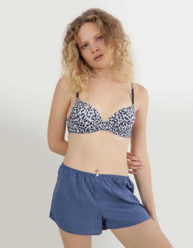 Sunnie Demi Push Up Bra - Monaco Blue, 34C 