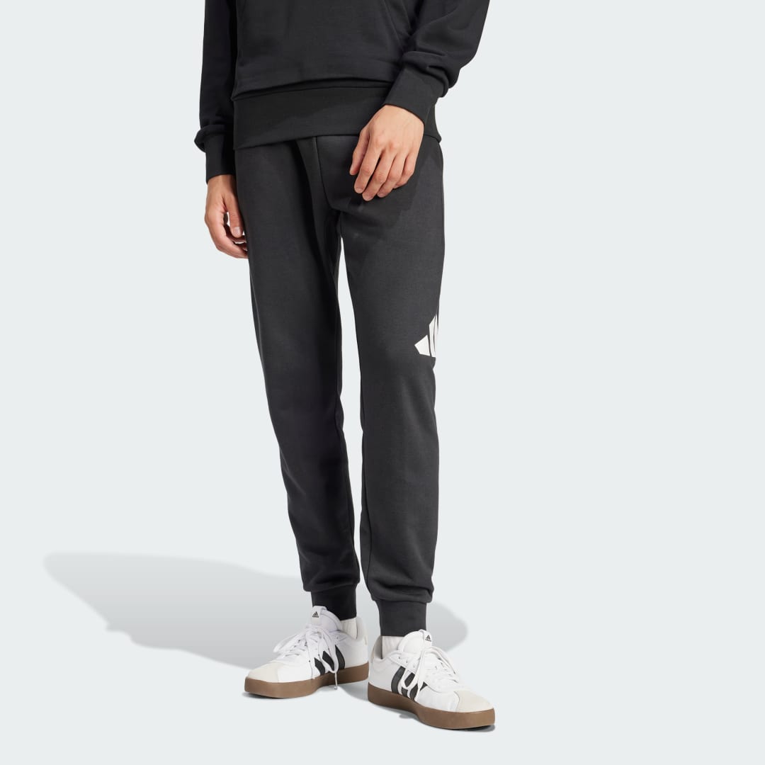 adidas Essentials Big Logo French Terry Pants Lifestyle A/ST Men Black / White