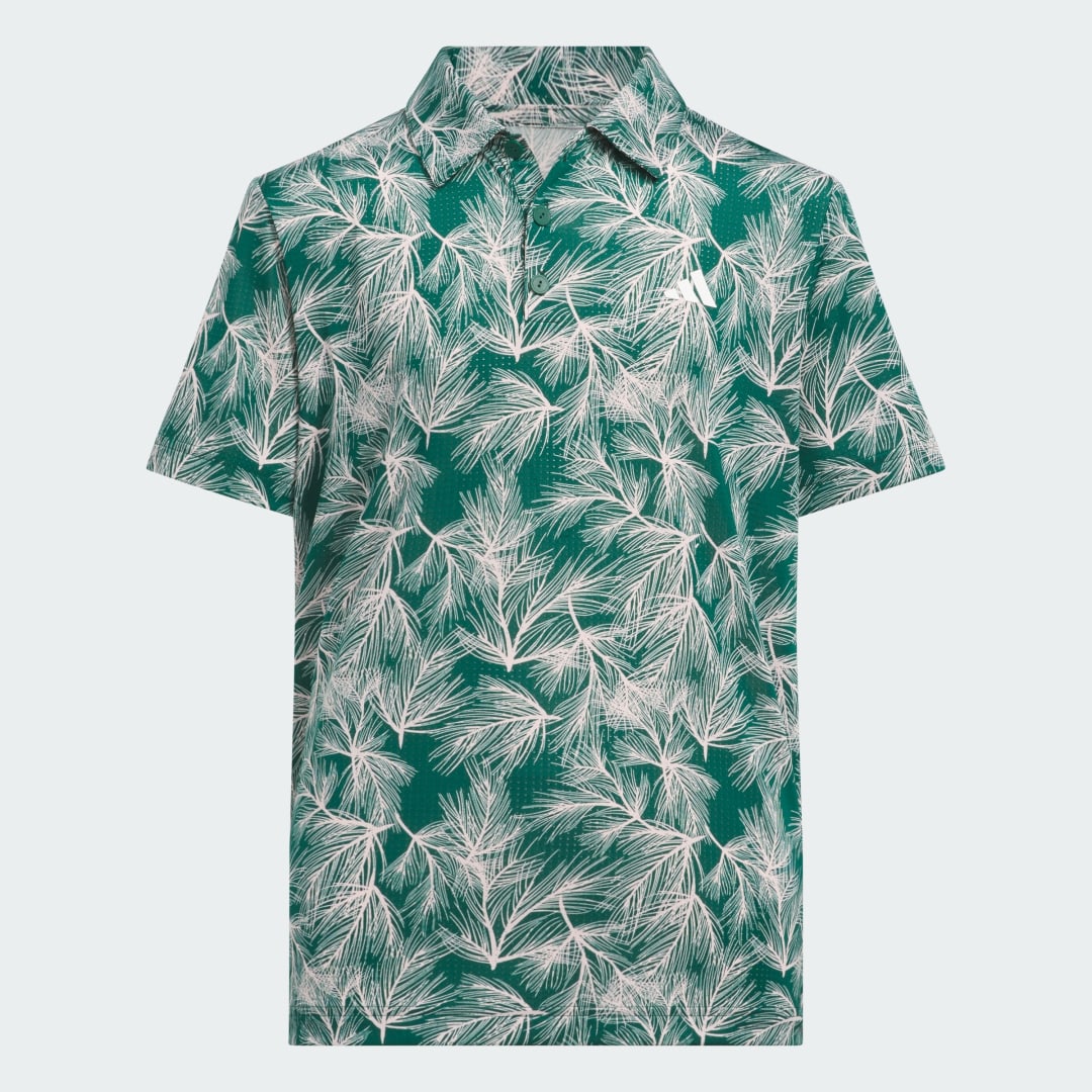 adidas Boys Scripted Polo Golf A/176 Kids Green