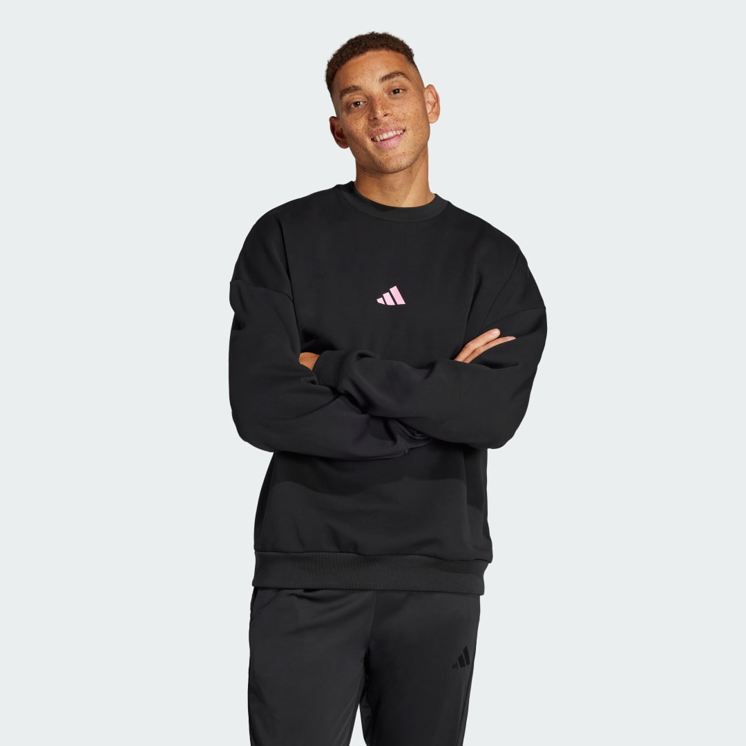 adidas adidas x Fortnite Future Icons Three Bar Logo Crew Lifestyle L Men Black