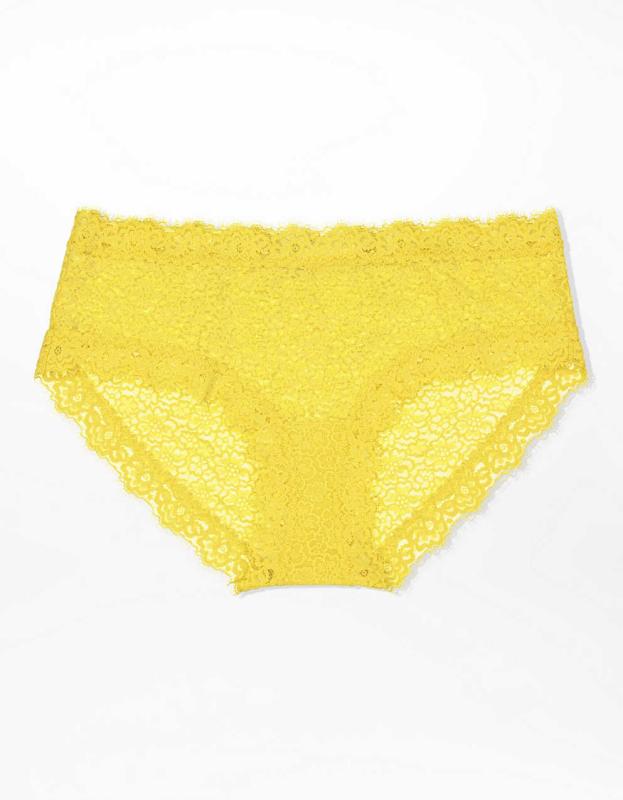 Aerie Eyelash Lace Boybrief Underwear - Lucky Star, XS 