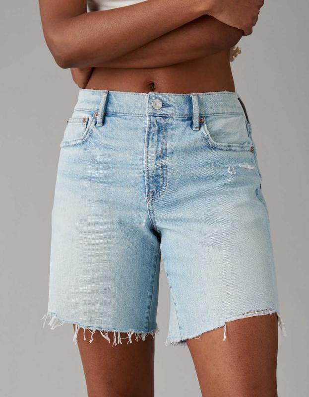 AE Strigid 8" Perfect Denim Bermuda Short - Indigo Waters, 4 