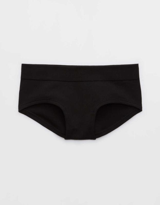 Superchill Seamless Boybrief Underwear - True Black, S 