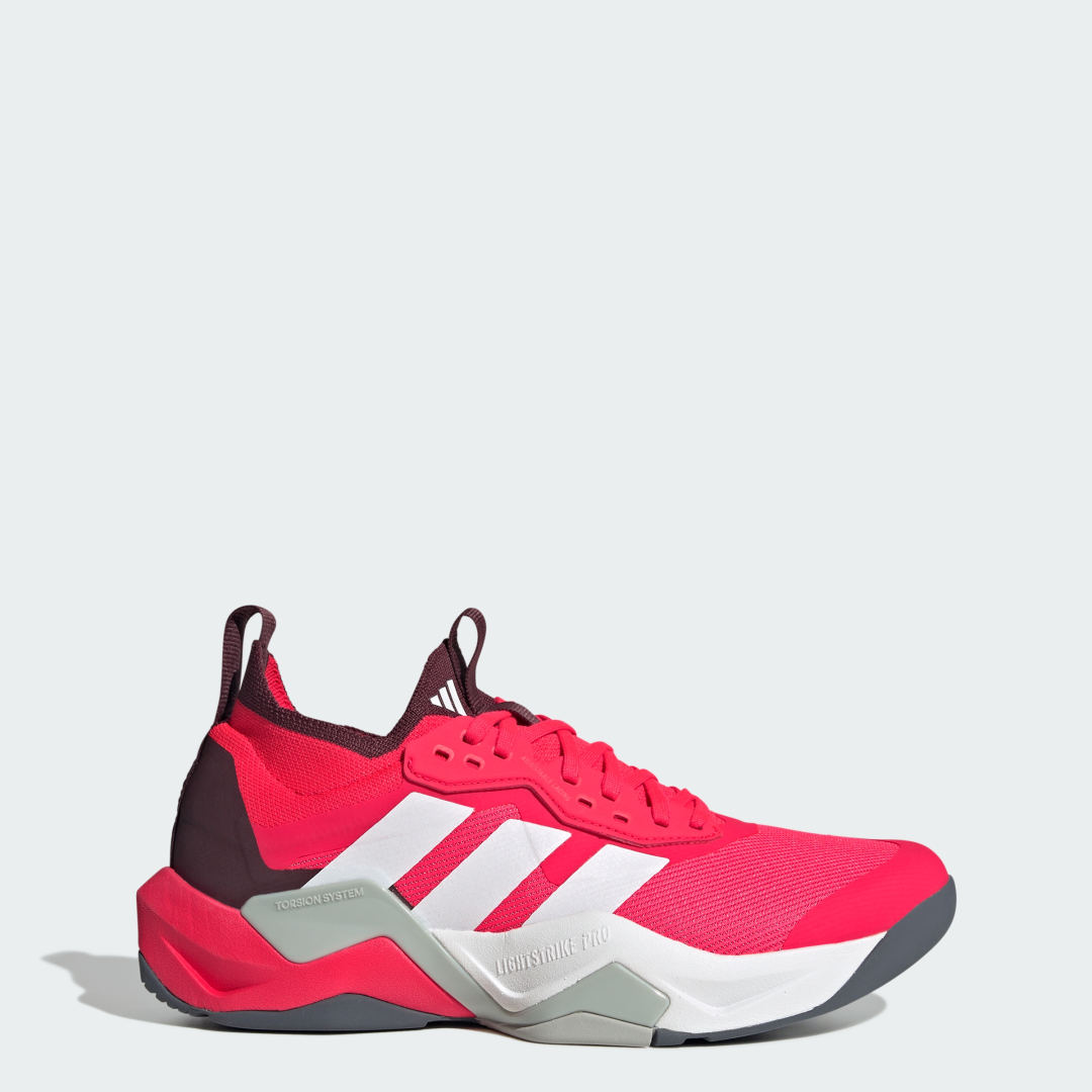 adidas Rapidmove ADV 2 HIIT training shoes Training 9.5 UK Men Lucid Red / White / Aurora Ruby