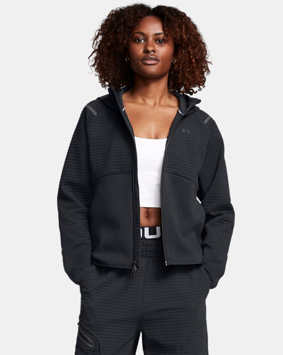 Women's UA Unstoppable Fleece Grid Full Zip