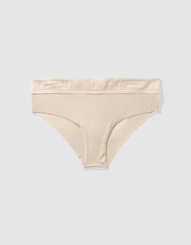 SMOOTHEZ No Show Logo Cheeky Underwear - Dawn, XS 