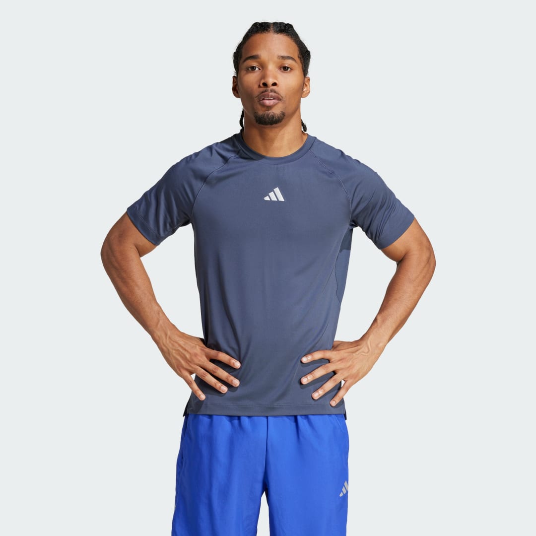 adidas Gym Training Tee Training S Men Shadow Blue