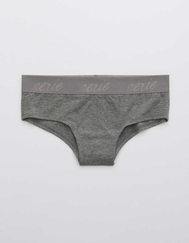 Superchill Cotton Logo Cheeky Underwear - Dark Heather Gray, S 