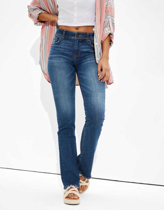 AE Low-Rise Kick Bootcut Jean - Dark Vintage, 12 