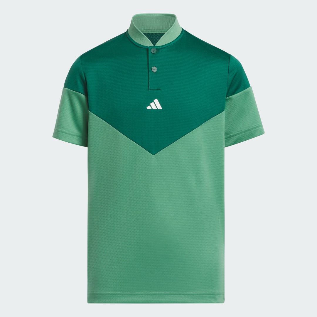 adidas Boys HEAT.RDY Sport Collar Polo Golf 176 Kids Preloved Green