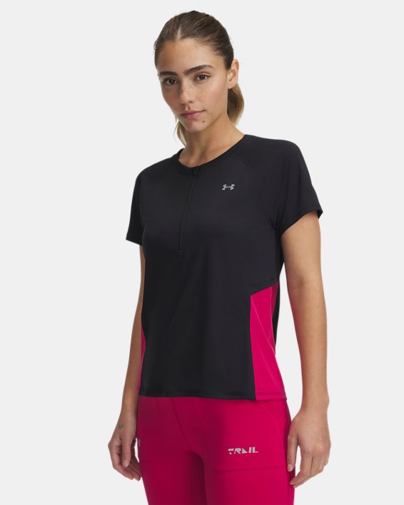 UA Trail Run Women's Zip Short Sleeve