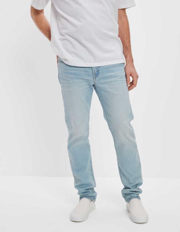 AE AirFlex+ Slim Straight Jean - Authentic Light, 31W x 32L 