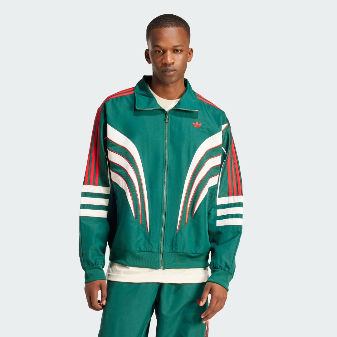 adidas Atlanta Track Top Lifestyle 4XL Men Green / White