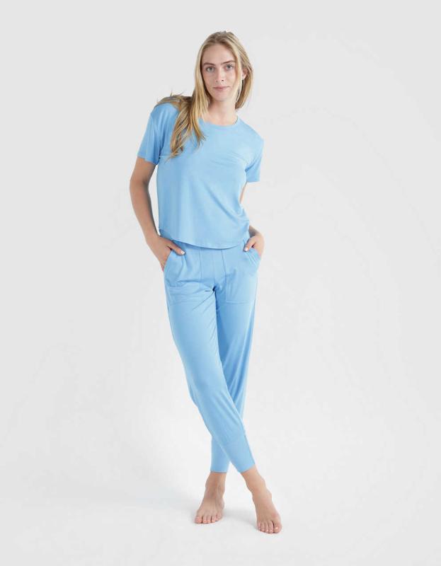 Aerie Real Soft® Foldover Jogger - Blue Vinyl, S 