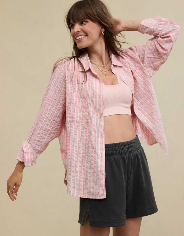 Aerie Sun's Out High Waisted Short - Smoked Gray, L 