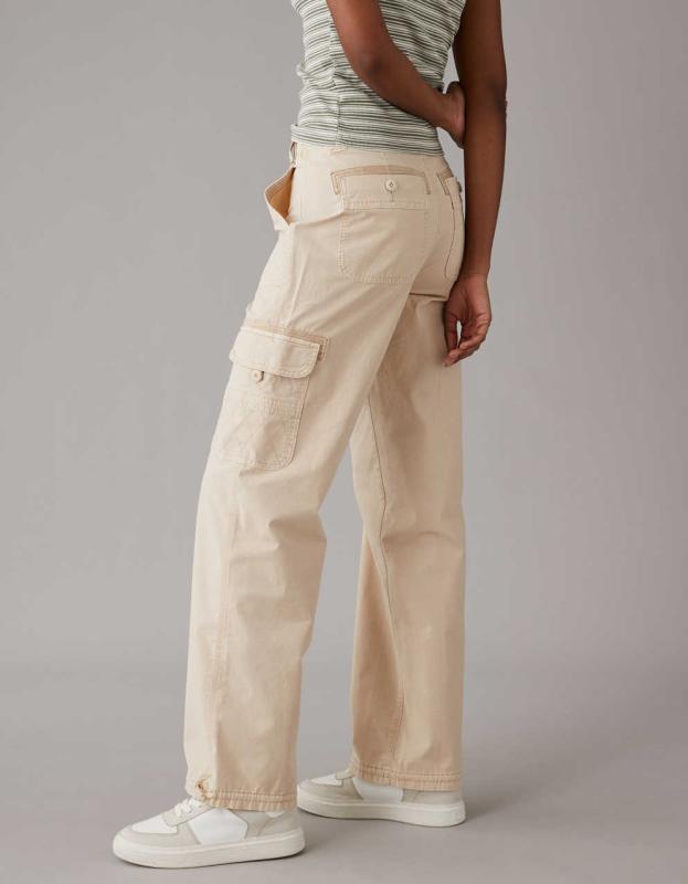 AE Snappy Stretch Convertible Baggy Cargo Jogger - Latte, 00 