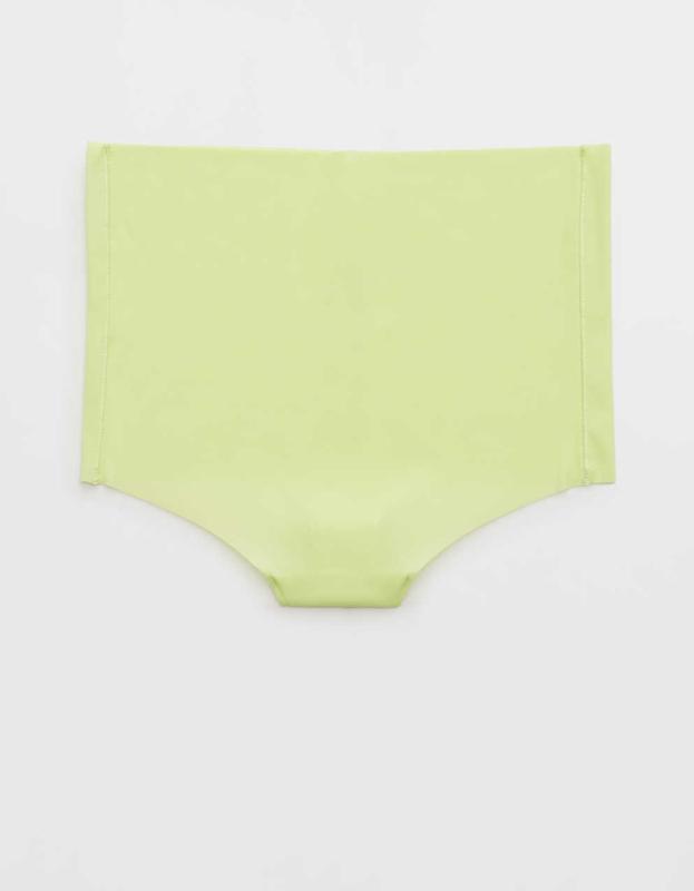 SMOOTHEZ No Show XTRA High Rise Thong Underwear - Sharp Green, S 