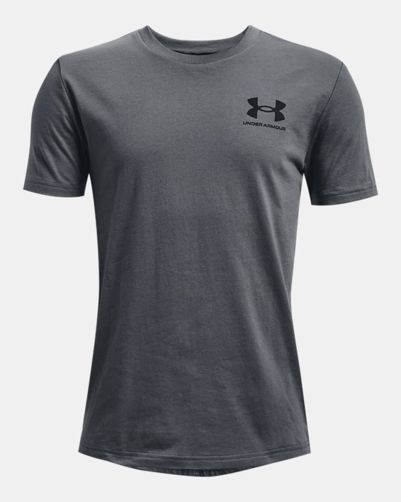 Boys' UA Left Chest Logo Short Sleeve