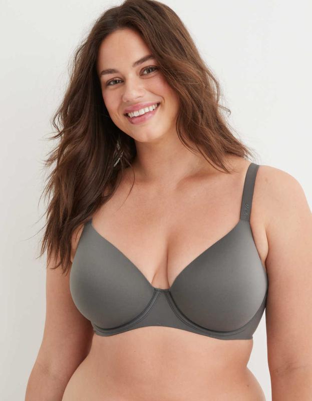 SMOOTHEZ Full Coverage Lightly Lined Bra - Shell Gray, 36C 