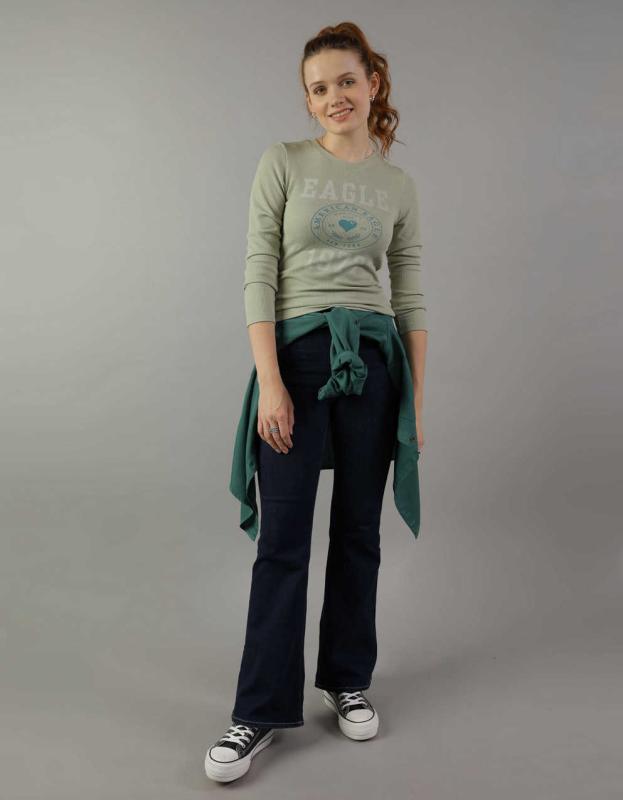AE Long-Sleeve Thermal Top - Olive, XXS 