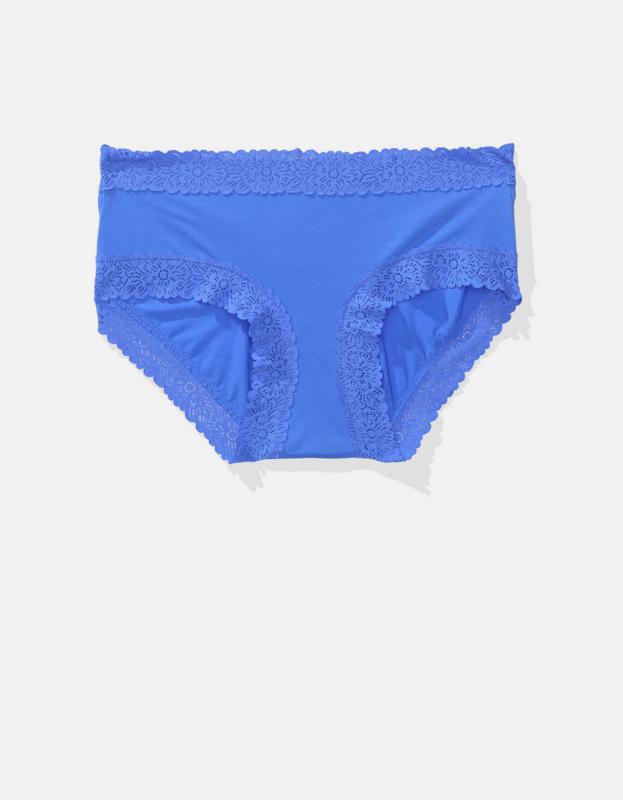 Sunnie Blossom Lace Boybrief Underwear - Blue Heaven, XS 
